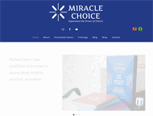 Tablet Screenshot of miraclechoicegame.com